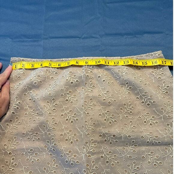 Jones New York Collection Sheer Die Cut Overlay Lined Pencil Skirt Size 12 Tan - Picture 5 of 7